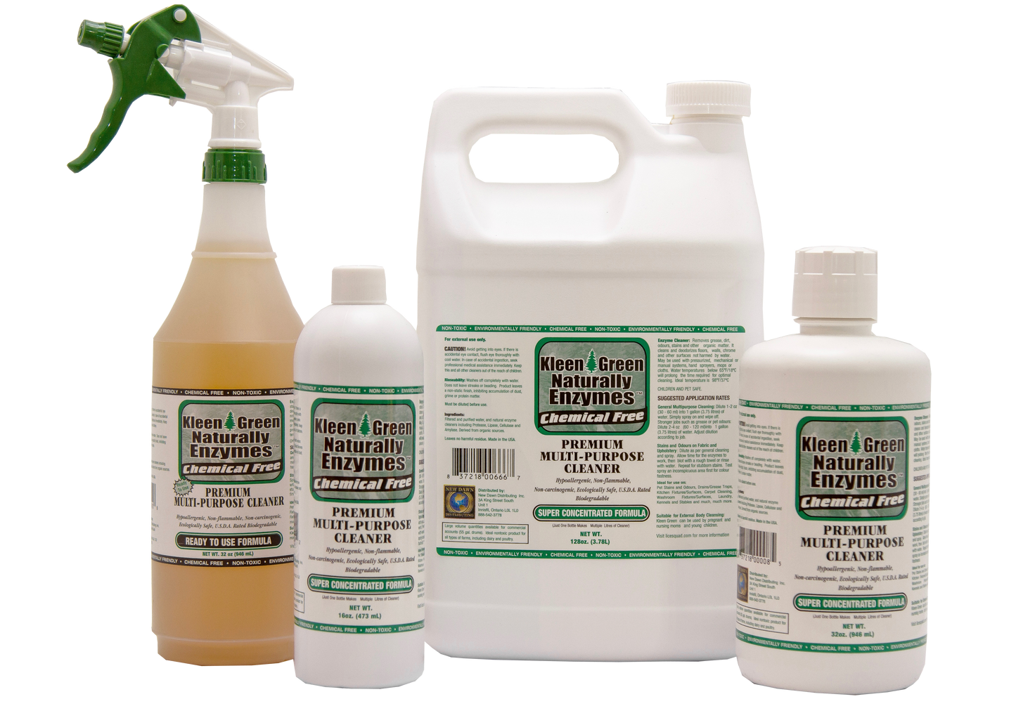 Kleen Green Naturally Enzyme Cleanser - 32oz - newdawndistributing.net